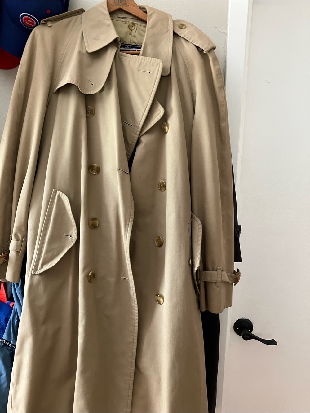 Burberry Beige Double-Breasted Trench Coat